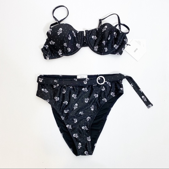 Onia- Two Piece Floral Polka Dot Swim Suit- M - Picture 1 of 9